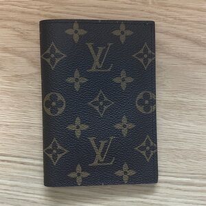 Louis Vuitton Black and Gold Monogram Wallet